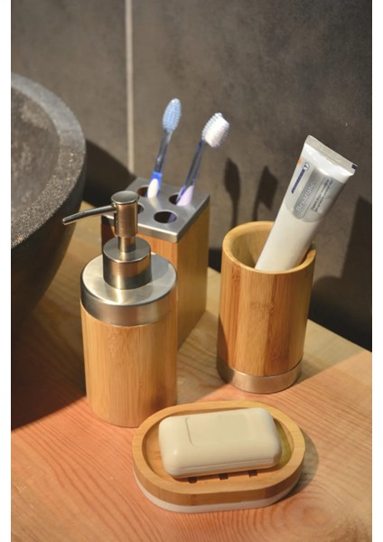 Bambumhome Mystik 4 Parça Banyo Seti fiyatları