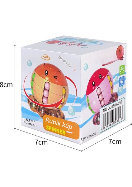 Çocuk Eğitici Çok Fonksiyonlu Ahtapot Rubik Küpü Parmak Ucu Döndürücü Dekompresyon Dönen Top Rubik Küpü (Yurt Dışından) indirimleri