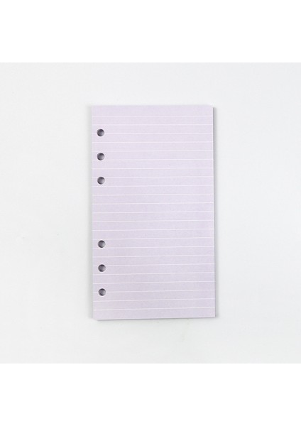 Mor Çizgi A5 2023 45 Sayfalık Kawaii A5 A6 Gevşek Yaprak Defter Dolum Spiral Bağlayıcı Dizin Kağıdı Iç Sayfalar Günlük Planlayıcı Çizgi Izgara Boş Gündem (Yurt Dışından)