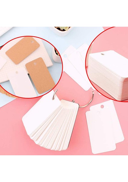 Kraft 100 Yaprak Boş Flaş Kart Bağlama Halkaları ile Dizin Kartları Çalışma Not Kartı Yer Işareti Okul Öğrenme Bellek Tarifi Için Mükemmel (Yurt Dışından)