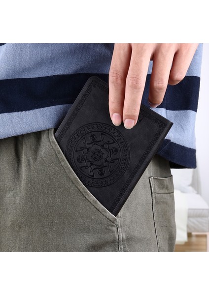 E A6 1 Adet A6 Yaratıcı Taşınabilir Vintage Desen Pu Deri Defter Günlüğü Not Defteri Öğrenciler Öğretmenler Için Kırtasiye Hediye Günlük Tutma (Yurt Dışından)