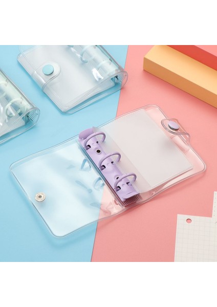 A-Altın Yaratıcı 3 Delik Mini Pvc Gevşek Yaprak Defter Kapağı Dergisi Gezgin Taşınabilir Dizüstü Klip Dolum Aksesuarı Okul Kırtasiye (Yurt Dışından) fırsatları