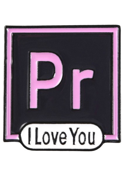Pr Seni Seviyorum Ps Aı Emaye Pin Broşlar Illustrator Photoshop Pimleri Yazılım Simgesi Yaka Pin Sırt Çantası Tasarımcı Sanatçı Için Broşlar (Yurt Dışından)