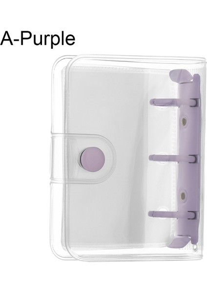 A-Mor 3 Delik Mini Pvc Gevşek Yaprak Defter Kapağı Dergisi Gezgin Taşınabilir Dizüstü Gevşek Yaprak Bağlayıcı Kitap Klipsi Dolum Iç Sayfalar (Yurt Dışından)