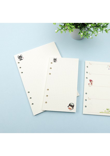 Siyah A5 45 Sayfa A5 A6 Gevşek Yaprak Defter Kağıdı Dolum Spiral Ciltleyici Dizin Iç Sayfa Günlük Aylık Haftalık Ajanda (Yurt Dışından) indirimleri