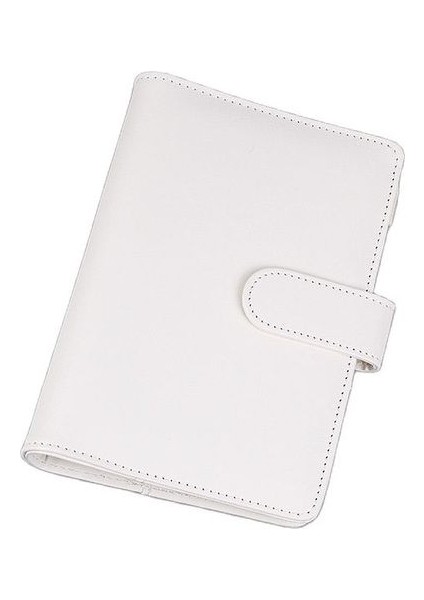 Beyaz A6 Macaron Renk A5 A6 6 Telli Pu Klipsli Defter Deri Gevşek Yaprak Defter Kapağı Defterler Dergisi Kawaii Kırtasiye (Yurt Dışından)