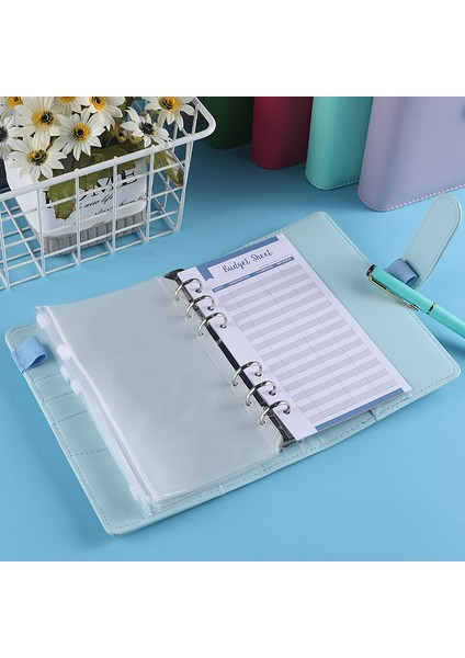 Pvc Bölücü 1 A6 Tasarruf Para Defteri A6 Bütçe Bağlayıcı Dıy Planlayıcı Organizatör 8 Fermuarlı Cepler 12 Adet Bütçe Sayfası 2 Adet Ispanyolca Alfabe Çıkartmaları (Yurt Dışından)