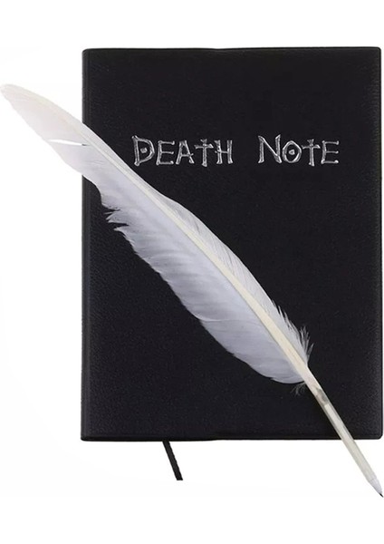 Dizüstü A5 Anime Death Note Dizüstü Seti Deri Günlük ve Kolye Tüy Kalem Animasyon Sanat Yazma Dergisi Death Note Not Defteri (Yurt Dışından)