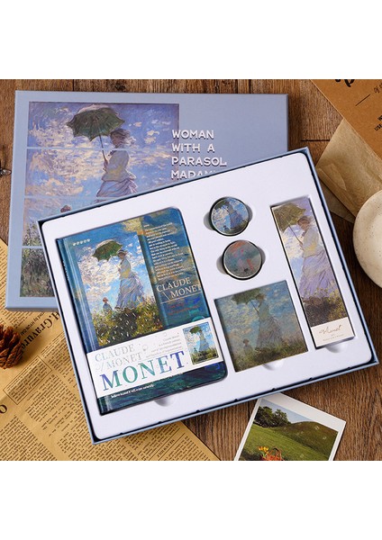 Yer Imi Seti Dizüstü Vintage Washi Bantlar Yer Işareti Etiket Dolma Kalem Kırtasiye Seti Takım Elbise Sketchbook Libretas Günlüğü 2023 Van Gogh Defterler (Yurt Dışından)