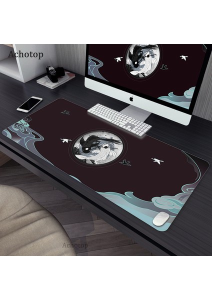 40X90-30X70 EP230985 300X800X2MM Büyük Tai Chi Balık Mousepad Gamer Xxl Oyun Mouse Pad Kauçuk Su Geçirmez Büyük Dizüstü Dizüstü Bilgisayar Masası Mat Oyun Nötr Fare Mat (Yurt Dışından)