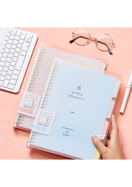 A4 Sarı B5 A4 A5 Yüksek Kaliteli Ciltli Defter Gevşek Yaprak Spiral Defter Kağıt Günlüğü Çıkarılabilir Basit Kalınlaşmış Bobin Kabuk Defter (Yurt Dışından)