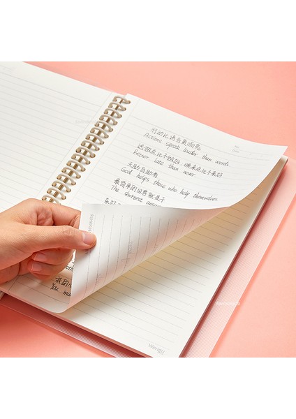 A4 Sarı B5 A4 A5 Yüksek Kaliteli Ciltli Defter Gevşek Yaprak Spiral Defter Kağıt Günlüğü Çıkarılabilir Basit Kalınlaşmış Bobin Kabuk Defter (Yurt Dışından)