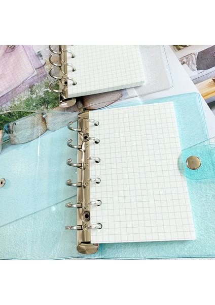 Sadece Kapak A7 A7 Işıltılı Mavi Mor Pembe Bling Binder Defter Kapağı Günlüğü Gündem Planlayıcısı Kağıt Kapağı Okul Kırtasiye (Yurt Dışından) indirimleri