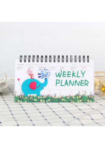 B Flamingo Defter Karikatürler Haftalık Planlayıcı Gündem Aylık Kawaii Libreta Planificador Yapılacaklar Listesi Semanal Karnesi Cahier Not Defteri (Yurt Dışından)