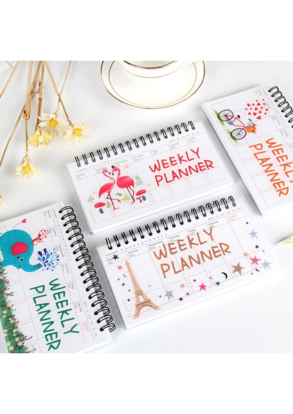 B Flamingo Defter Karikatürler Haftalık Planlayıcı Gündem Aylık Kawaii Libreta Planificador Yapılacaklar Listesi Semanal Karnesi Cahier Not Defteri (Yurt Dışından) fiyatları
