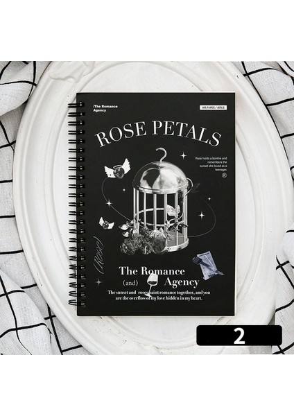 Stil 2 Mr. Kağıt Bobin Defter Retro Sanatsal Kelebek El Kitabı Notlar Öğrenci Günlük Defter Not Defteri Ofis Aksesuarları Kırtasiye (Yurt Dışından)