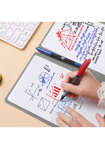 D A5 Beyaz Tahta Dizüstü Deri Not Ücretsiz Beyaz Tahta Kalem Silme Bezi Yeniden Kullanılabilir Haftalık Planlayıcısı Taşınabilir Şık Ofis Rocketbook (Yurt Dışından)