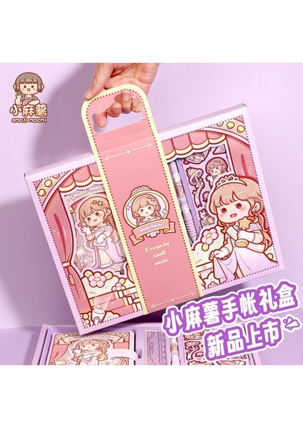 C Küçük Mochi Yeni Ürün Ranran Yıldız El Kitabı Hediye Kutusu El Kitabı, Defter, Günlük Kitabı, Büyük Hediye Çantası Komple Set (Yurt Dışından)