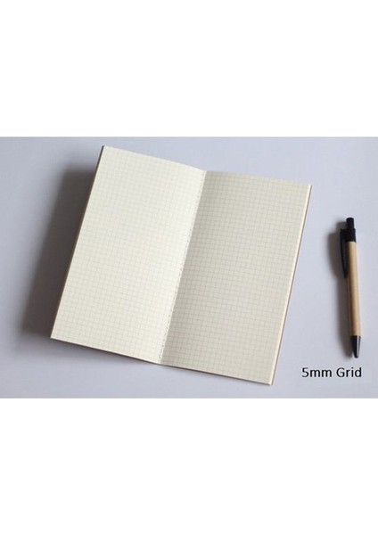 5mm Izgara Cep Standart/cep Kraft Kağıt Defter Boş Not Defteri Günlük Dergisi Gezgin Dizüstü Dolum Planlayıcısı Organizatör Dolgu Kağıdı (Yurt Dışından)