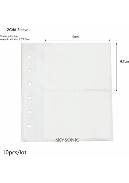10 Adet 2 Kuşak Çanta Skysonıc Kare Bağlayıcı Toplama Kitabı Dıy Kollu Dizüstü Dolum Kağıtları Idol Goo Kart Dergisi Glitter Mermi El Kitabı (Yurt Dışından)