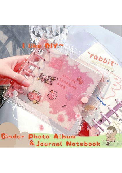 10 Adet 2 Kuşak Çanta Skysonıc Kare Bağlayıcı Toplama Kitabı Dıy Kollu Dizüstü Dolum Kağıtları Idol Goo Kart Dergisi Glitter Mermi El Kitabı (Yurt Dışından)