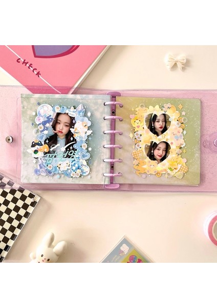 10 Adet 2 Kuşak Çanta Skysonıc Kare Bağlayıcı Toplama Kitabı Dıy Kollu Dizüstü Dolum Kağıtları Idol Goo Kart Dergisi Glitter Mermi El Kitabı (Yurt Dışından)