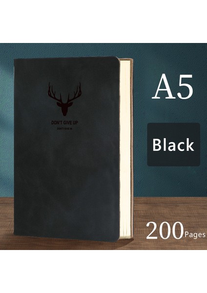 A5 200 Sayfa A5 A4 A5 Günlük Defteri 200 Sayfa Retro Planlayıcısı Ofis Çalışması Iş Not Defteri Yumuşak Deri Günlüğü Not Defteri Okul Malzemeleri Kırtasiye (Yurt Dışından)