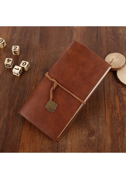 B Journamm 60 Sayfa/kitap 11*21 cm Boş Kağıt Defter Önemsiz Dergisi Pu Deri Kitap Kapağı Dıy Scrapbooking Planlayıcısı Vintage Defter (Yurt Dışından)