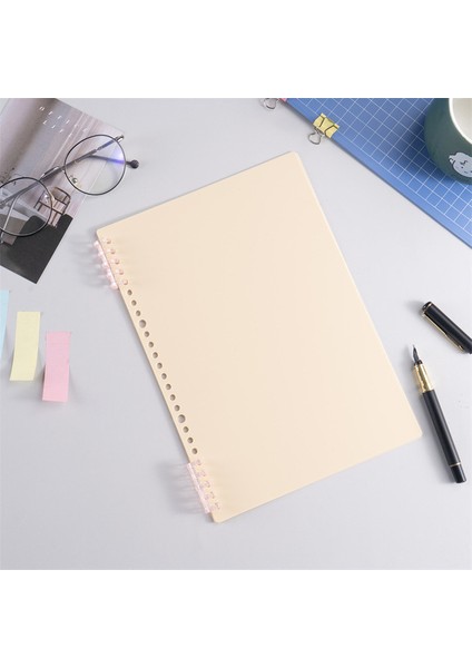 Klipsli Sarı A4 A4 B5 A5 4 Adet Dıy Gevşek Yaprak Defter Dolum Spiral Kapak Dizin Kağıdı Iç Sayfalar Günlük Planlayıcı Çizgi Izgara Boş Gündem (Yurt Dışından)