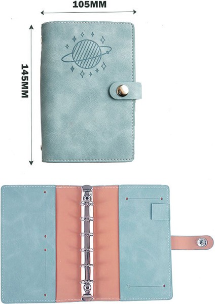 A7-Planet-Coffe A7 Defter Kılıfı El Kitabı Kapağı Cep Kitabı Gevşek Yaprak Defterler ve Dergiler Bütçe Ciltleyici Planlayıcısı Deri Günlük Kapağı (Yurt Dışından)