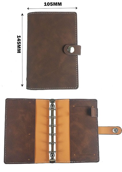 A7-Planet-Coffe A7 Defter Kılıfı El Kitabı Kapağı Cep Kitabı Gevşek Yaprak Defterler ve Dergiler Bütçe Ciltleyici Planlayıcısı Deri Günlük Kapağı (Yurt Dışından)