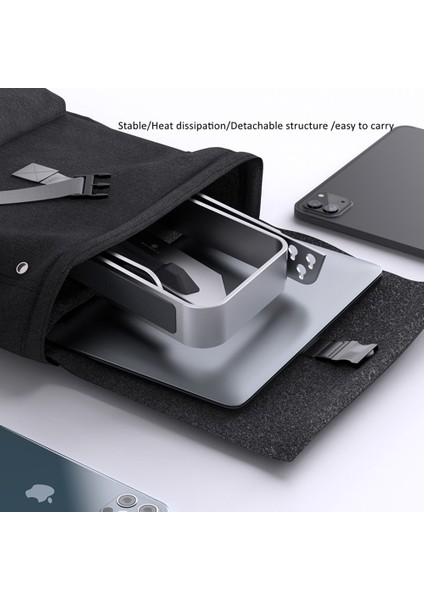 Siyah Çift Katmanlı Alüminyum Dizüstü Standı Macbook Pro iPad Air Bilgisayar Tablet Yükseltici Braketi Için Taşınabilir Dizüstü Destek Tutucu (Yurt Dışından) indirimleri