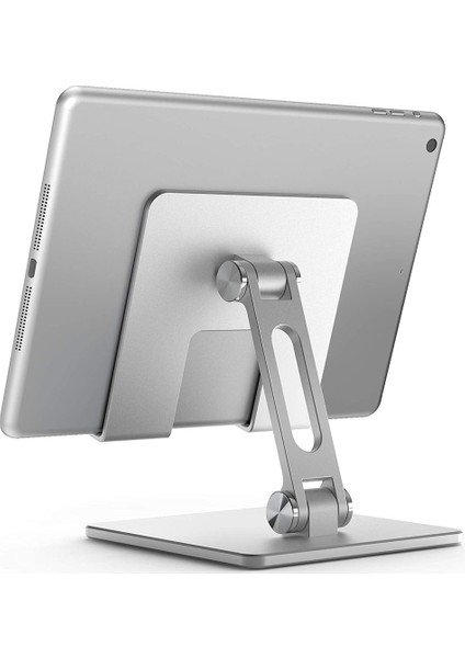 Küçük Boyutlu Gri Alüminyum Alaşımlı Telefon Tutucu Standı Mobil Akıllı Telefon Desteği Tablet Masası iPhone iPad Için Taşınabilir Metal Cep Telefonu Tutucu (Yurt Dışından) modelleri