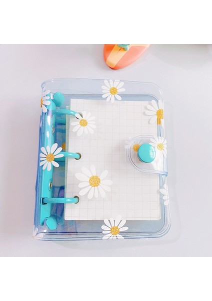 Mavi Iç Sayfa ile 80 Sayfa Kawaii Papatya Mini Cep 3 Telli Spiral Defter Günlük Defteri Gündem Planlayıcısı Okul Kırtasiye (Yurt Dışından)