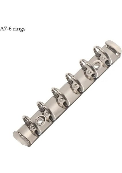 A7-6 Halkalar A4/b5/a5/a6/a7 Metal Spiral Halkalar Dosya Gevşek Yapraklı Klasör Klip Dıy Albümü Günlüğü Karalama Defteri Bağlayıcı Dizüstü Aksesuar Kırtasiye (Yurt Dışından)