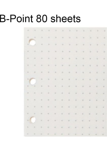 B-Noktası 80 Sayfa 3 Delik Mini Pvc Gevşek Yaprak Defter Kapağı Dergisi Gezgin Taşınabilir Dizüstü Gevşek Yaprak Bağlayıcı Kitap Klipsi Dolum Iç Sayfalar (Yurt Dışından)