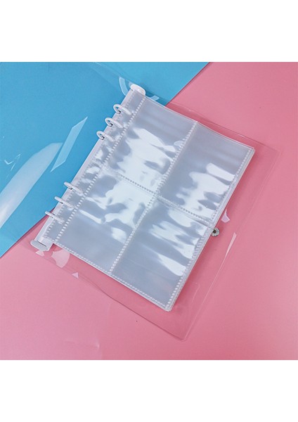 Pembe A6 10 Adet A5 Şeffaf Dosya Tutucu Dizüstü 6 Delik Gevşek Yaprak Dıy Belge Çantası Bağlayıcı Halkaları Pvc Depolama Bağlama Klasörü (Yurt Dışından) indirimleri