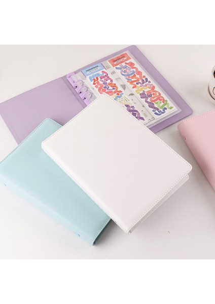 15 Yaprak Yiwi A5 Macaron Pu Deri Bağlayıcı Kollu 1 P 2 P 4 P Şeffaf Fotoğraf Albümü Bağlayıcı Dolum Iç Kollu Fotocard Tutucu (Yurt Dışından) fırsatları