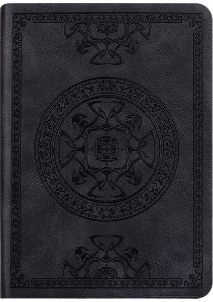 B A6 1 Adet A6 Yaratıcı Taşınabilir Vintage Desen Pu Deri Defter Günlüğü Not Defteri Kırtasiye Öğrenciler Öğretmenler Için Hediye Günlük Tutma (Yurt Dışından)