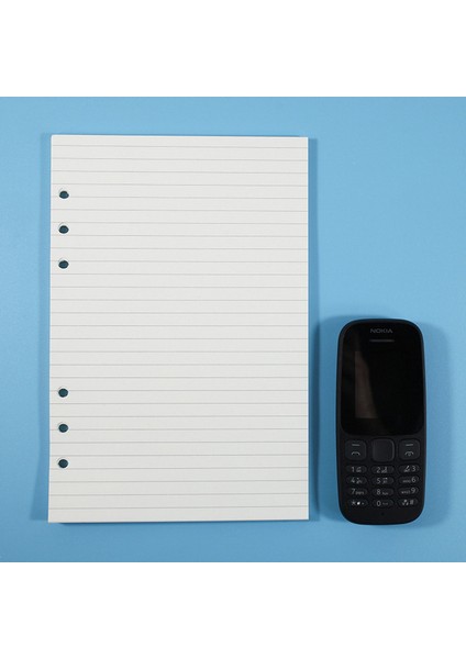 Çizgi A5 40 Yaprak Kawaii A5 A6 Gevşek Yaprak Defter Dolum Spiral Bağlayıcı Dizin Kağıdı Iç Sayfalar Günlük Planlayıcı Çizgi Izgara Boş Gündem (Yurt Dışından)