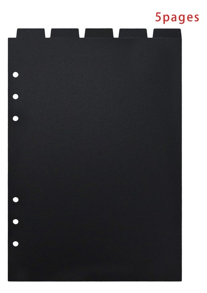 5 Sayfa-A5-01 6 Adet A6 A5 Pvc Şeffaf Defter Spiral Bağlayıcı Dizin Ayırıcı Sayfa Bölücüler Günlüğü Kitap Etiket Kırtasiye (Yurt Dışından)