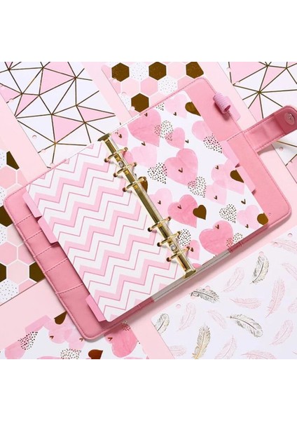 Stil 2 A5 5 Adet A5 A6 Vintage Çiçek Defter Gevşek Yaprak Spiral Bağlayıcı Endeksi Kawaii Ayırıcı Sayfa Bölücüler 6 Delik Günlüğü Kitap Istasyonu (Yurt Dışından) modelleri