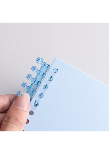 Siyah Klipsli A4 A4 B5 A5 4 Adet Dıy Gevşek Yaprak Defter Dolum Spiral Kapak Dizin Kağıdı Iç Sayfalar Günlük Planlayıcı Çizgi Izgara Boş Gündem (Yurt Dışından)