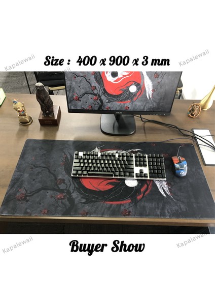 00326 Kedı 300X600X3MM Büyük Tai Chi Balık Mousepad Gamer Xxl Oyun Mouse Pad Kauçuk Su Geçirmez Büyük Dizüstü Dizüstü Bilgisayar Masası Mat Oyun Nötr Fare Mat (Yurt Dışından) modelleri