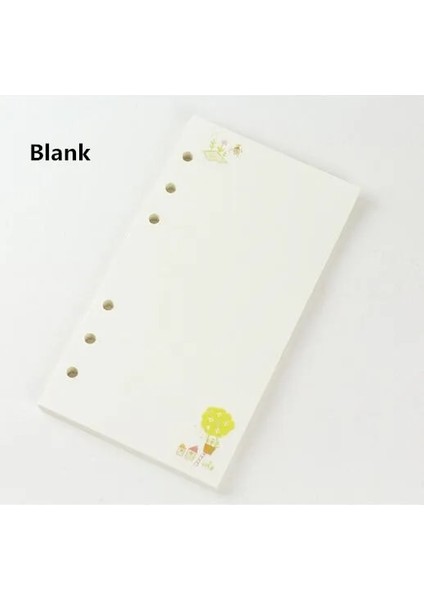 Boş A5 45 Sayfa A5 A6 Gevşek Yaprak Defter Kağıdı Yedek Spiral Ciltleme Dizini Iç Sayfa Günlük Aylık Haftalık Ajanda (Yurt Dışından)