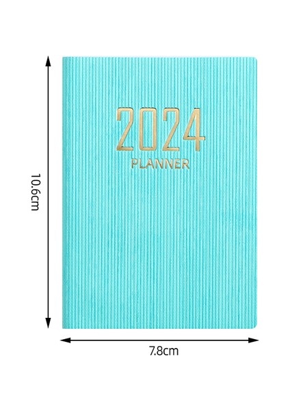 A7 Gündem 2024 Dizüstü Haftalık Planlayıcı Defterler Günlüğü Caderno Yapılacaklar Listesi Cep Not Defteri Diario Takvim Ofis Papelaria Not Defteri (Yurt Dışından)