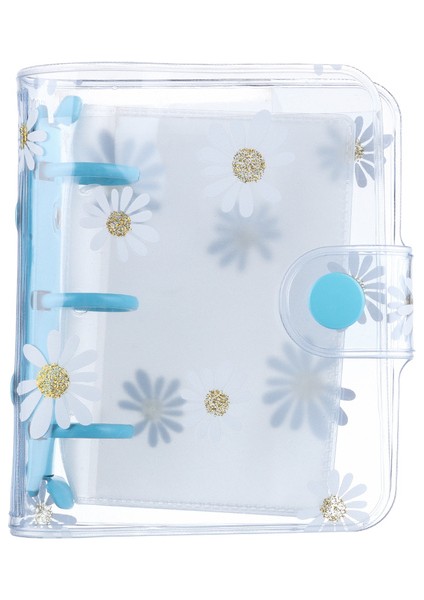 Papatya A-Mavi Yaratıcı 3 Delik Gevşek Yaprak Dolum Defter Kapağı Mini Dosya Klasörü El Hesabı Günlüğü Halka Bağlayıcı Iç Sayfalar Günlüğü Kitap Taşınabilir (Yurt Dışından)