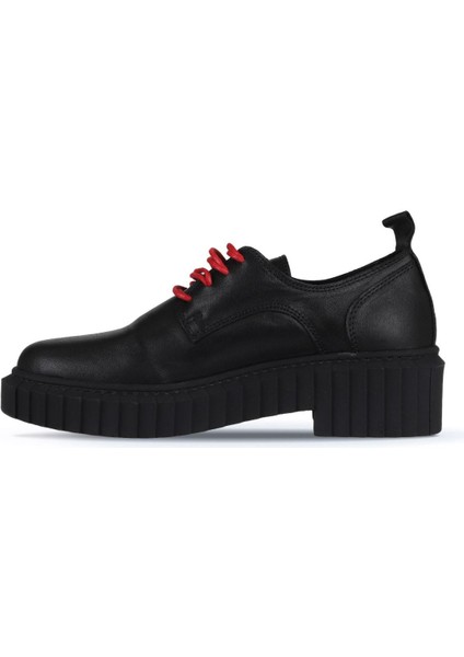 Siyah Kırmızı Deri Kadın Klasik Ayakkabı 01WZ6300 modelleri