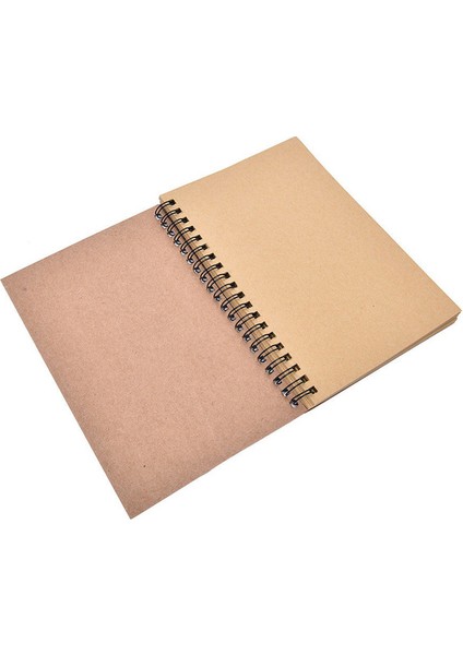 Kraft -Kraft Kağıt Defter Planlayıcısı Çizim Boyama Profesyonel Sığır Kartı Eskiz Kağıt Kitap Okul Malzemeleri Kırtasiye Eskiz Defteri (Yurt Dışından)