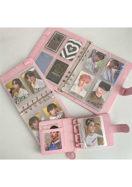 A7-1 Cep Şeker Renk A5/a7 Pu Deri Bağlayıcı Fotoğraf Kartları Kapak Sevimli Kpop Gevşek Yaprak Toplama Kitap Fotoğraf Kartları Albümü Depolama Kitap Kırtasiye (Yurt Dışından) fiyatları